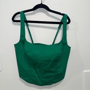 Abercrombie & Fitch Poplin Corset Tank